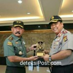 Kunjungan Kerja Pangdam IX/Udayana Bersama Jajarannya disambut Kapolda Bali