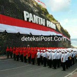 Ikar Di Pantai Pandawa Merah Putih Hut Proklamasi Indonesia Yang Ke -72 Tahun