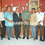 Ketua DPW  Bali IMO – Indonesia, Bersama Jajarannya Audiensi Di Korem 163/Wirasatya