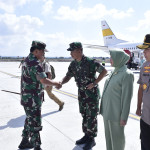 Kasad Dampingi Panglima TNI Tinjau Bhaksos Di Tanjung Lombok Utara