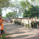 KORPRI Jajaran Kodam IX/Udayana, Besih Bersih Lingkungan Di Kepaon  