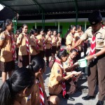 Kodim Gianyar Lantik Anggota Baru Saka Wira Kartika