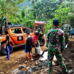 Merasa Penasaran Offroaders Jajal Medan Jalan Sasaran TMMD Ke 103 Kodim Karangasem