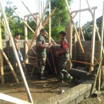 Peduli Warga Kurang Mampu Kodim Tabanan Lakukan Bedah Rumah