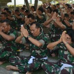 Kodam IX/Udayana Gelar Apel Kesiapan Pengamanan Dan Doa Bersama
