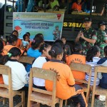 Kiat Cerdaskan Anak Bangsa Yonif Mekanis 741/GN Layani Siswa