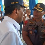 Kunjungan Menhub Di Terminal Mengwi, Didampingi Kapolres Badung.