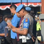 Aggota Polisi Pengamanan Untuk Kesiapan Malam Takbiran Dan Sholat Idul Adha