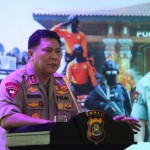 Akhir Tahun 2020. Kapolda Bali Acara Jumpa Pers.