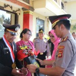 Kapolres Badung Mengelar Upacara Wisuda Purna Bakti Kepada  Anggotanya.