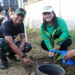 Kodim Klungkung Dan Komponen Masyarakat Tanam Pohon Di Dusun Sidayu