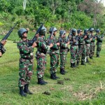 Kodim Jembrana Gelar Latihan Menembak Senjata Ringan