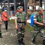 Jajaran Kodim Gianyar Terus Lakukan Penyemprotan Desinfektan