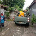 Satgas TMMD Kodim Buleleng Kembali Lakukan Penyemprotan Disinfektan, Perang Lawan Covid 19.