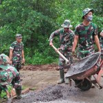 Satgas TMMD Ke-107, Tetap Berjalan Demi Kesejahteraan Masyarakat dan Lestarinya Budaya Luhur Indonesia.