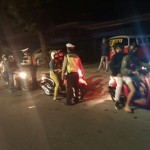 Kasat Lantas Polres Badung,Pimpin,  Penyekatan Larangan Mudik.