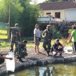 DandimTabanan Tebar Benih Ikan, Tingkatkan Ketahanan.