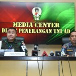 Puspomad Menggelar Press Conference Meninggalnya Anggota TNI AD Serda R.H. Saputra Babinsa Tambora.