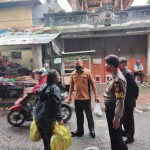 Menjelang New Normal, Polsek Bangli Polres Bangli Berikan Pendisiplinan Protokol Kesehatan.