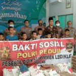 Peserta Didik Sespimen Dikreg 60 Bagikan Sembako ke Yayasan Al Kahfi Medan