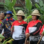 Kapolres Klungkung Inovatif Ketahanan Pangan Manfaatkan Lahan Milik Anggota Polri