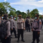Kapolres Badung Pimpin Apel Kesiapan Pengamanan Natal Dan Tahun Baru 2021