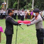 Polres Badung Laksanakan Upacara Perabuan Jenazah AKBP (Purn) I Putu Sumiarta