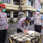 Polres Badung Gelar Upacara Penyerahan dan Penerimaan Siswa Diktukba Polri TA 2021