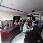 Kapolsek Kuta Utara Menerima 11 Bintara Remaja Sebagai Petugas Tracer.