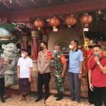 Kapolres Klungkung Pimpin Pengamanan Tahun Baru Imlek Tahun 2022 di Vihara Dharma Ratna Klungkung.