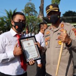 Puluhan Personil Polres Badung Menerima Penghargaan