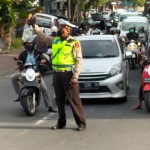 Polsek Kuta Utara Terjunkan Personil Antisipasi Kemacetaan