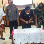 Kapolsek Denpasar Timur (Dentim) bersama Danramil Dan Camat Dentim Menandatangani Kesepakatan Kerjasama Kamtibmas