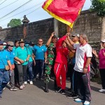 Kapolsek Abiansemal Hadiri Gerak Jalan Santai HUT PGRI Ke 77 Tingkat Kecamatan Abiansemal