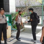 Sambangi Kantor Perbankan Samapta Polsek Mengwi Imbau Petugas Satpam
