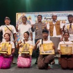 Kapolsek Kuta Utara Hadiri  Penyerahan Hadiah Lomba Ngerobok Desa Adat Kerobokan