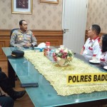 Kapolres Badung terima team sosialisasi Bidkum Polda Bali.