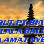DIRUT PT. BIANGLALA BALI, UCAPKAN SELAMAT HARI RAYA NYEPI