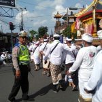 Polsek Kuta Utara Terjunkan Personil  Amankan Kegiatan Melasti