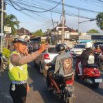 Personil Polres Badung Tergelar. Arus Lalu Lintas Lancar