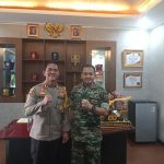 Badung AKBP Teguh Priyo Wasono Menerima Kunjungan Silaturahmi Kapendam IX Udayana
