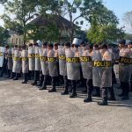 Polres Badung Mantapkan Latihan Dalmas.