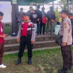 Personil Polsek Petang Jaga Pengamanan Pembukaan Firstsma Futsal Cup III 2023