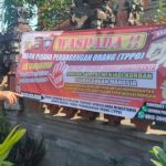 Polsek Kuta Utara Tebar Sepanduk Tindak Pidana Perdagangan Orang