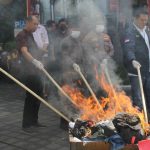 Kapolres AKBP Teguh Priyo Wasono Hadiri Pemusnahan Barang Bukti