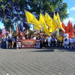 Kapolsek Mengwi Hadiri Kirab Pemilu 2024 dan Deklarasi Damai