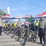 Berikan Rasa Aman Wisatawan Polres Badung Laksanakan Patroli Bersepeda.