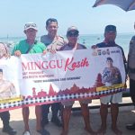 Kegiatan “Minggu Kasih” Satpamobvitrestadps di Kawasan Sanur, Denpasar
