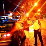 Walau Turun Hujan Polres Badung Tetap Lakukan Patroli