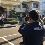 Anggota Satgas Humas OMB Agung 2023 Melakukan Peliputan